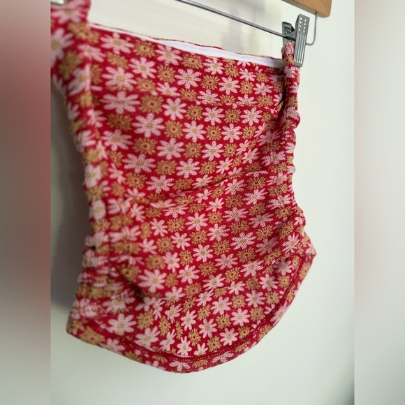 Boulevard Printed Tube NWOT flame red combo - Picture 3 of 6